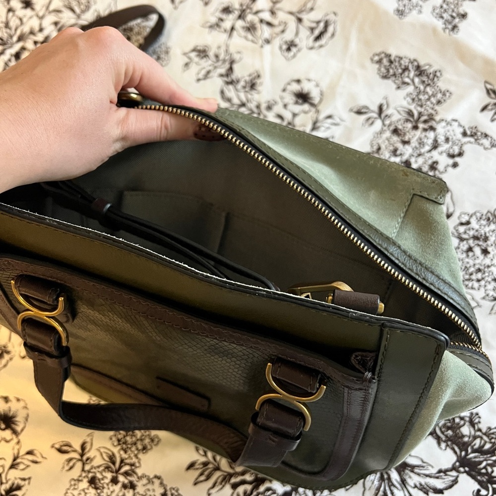 Fossil Two-Tone Green Crossbody Bag - Picture 6 of 6